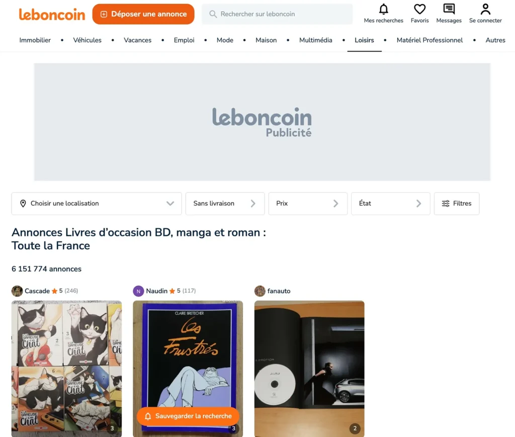 LeBonCoin - Enemmän kuin pelkkä alusta, todellinen käytettyjen kirjojen markkinapaikka