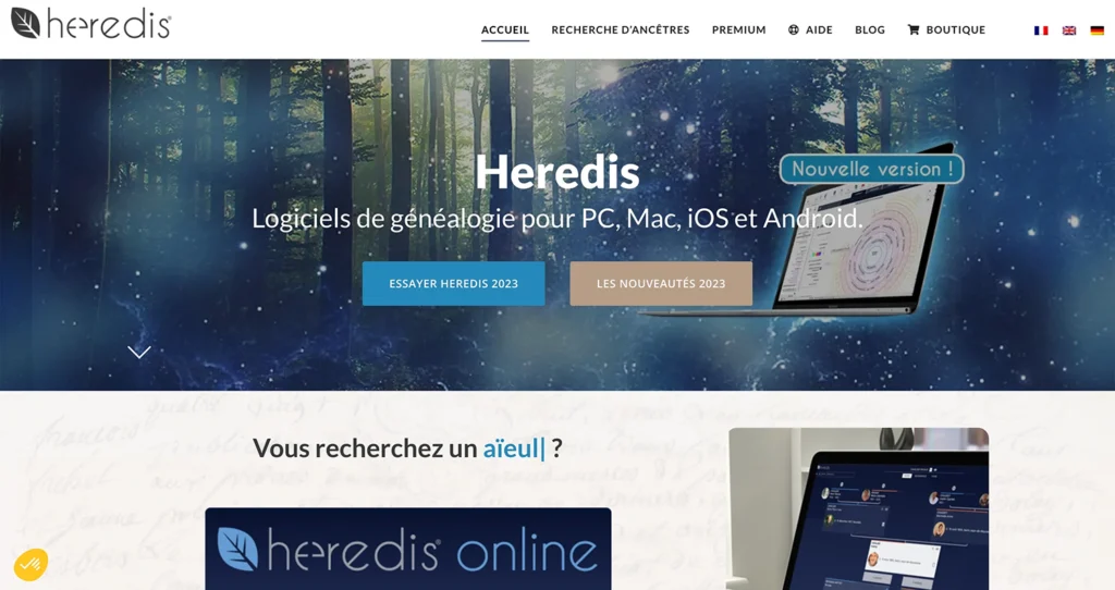 Genealogický softvér, genealogický výskum, bezplatná genealógia - HEREDIS