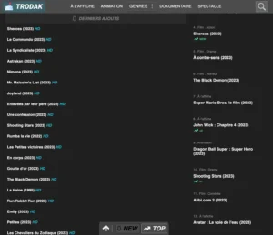 zifub devient trodak - films disponibles