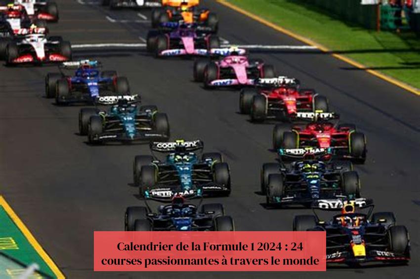 Calendrier de la Formule 1 2024 : 24 courses passionnantes à travers le monde