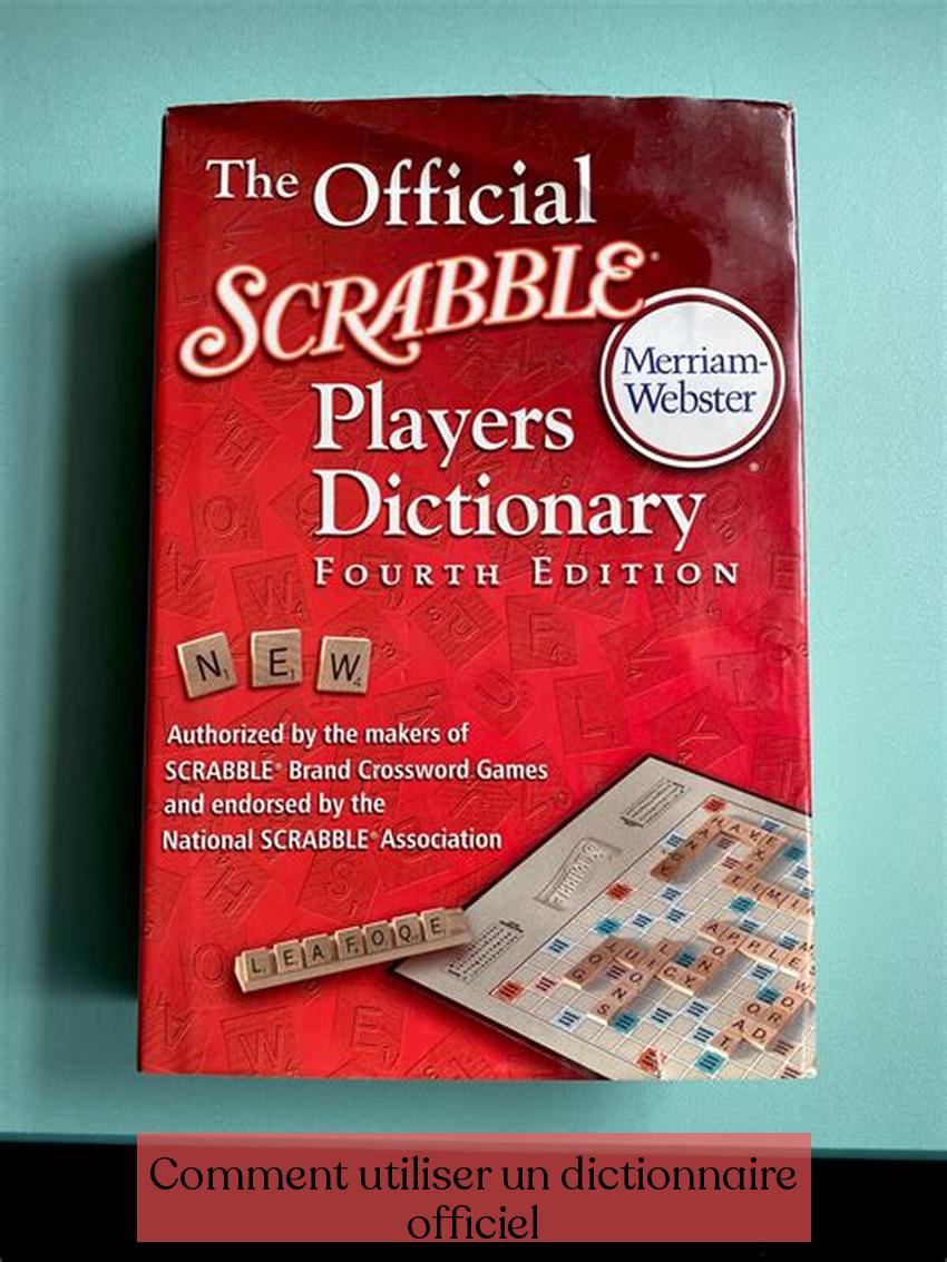 Kumaha ngagunakeun kamus resmi
