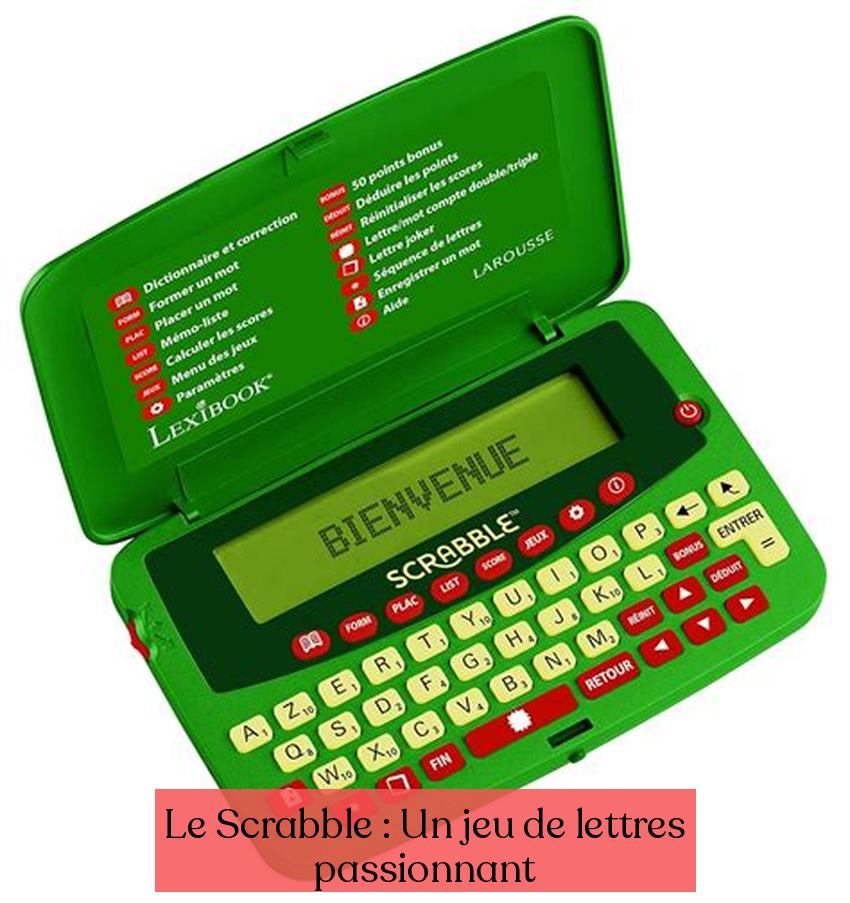 Le Scrabble : Un jeu de lettres passionnant
