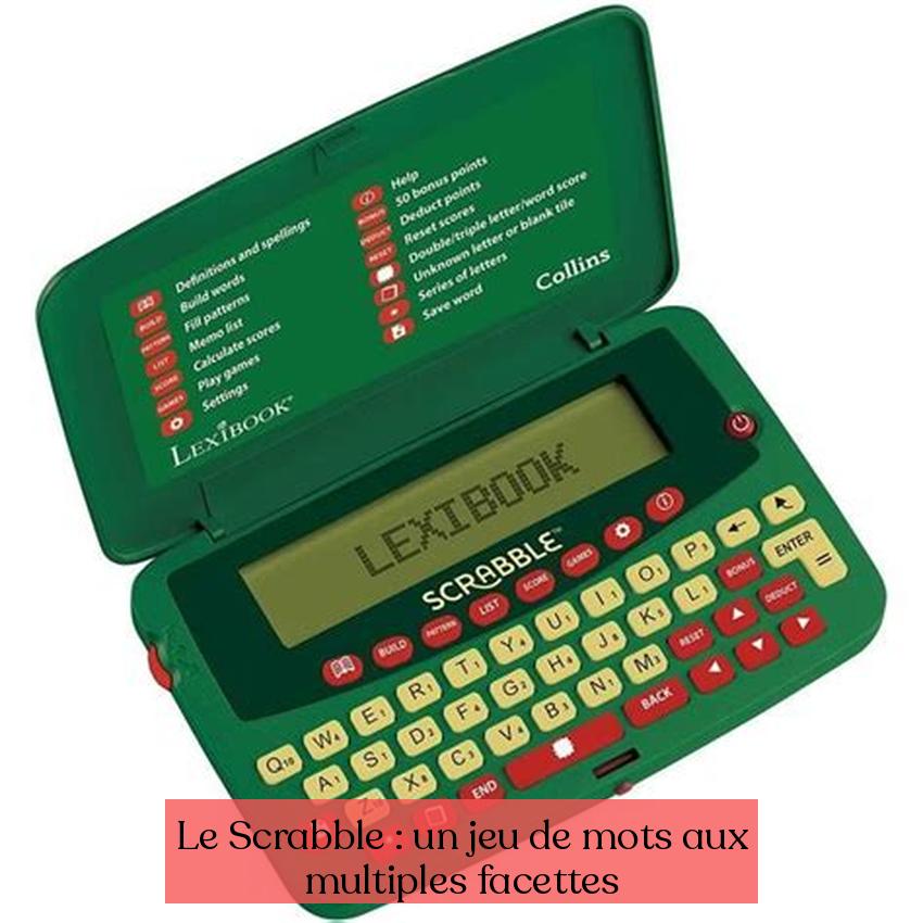 Le Scrabble : un jeu de mots aux multiples facettes