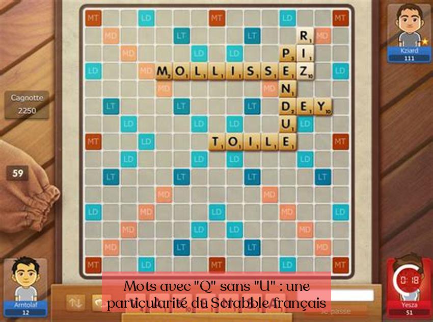 Mots avec "Q" sans "U" : une particularité du Scrabble français