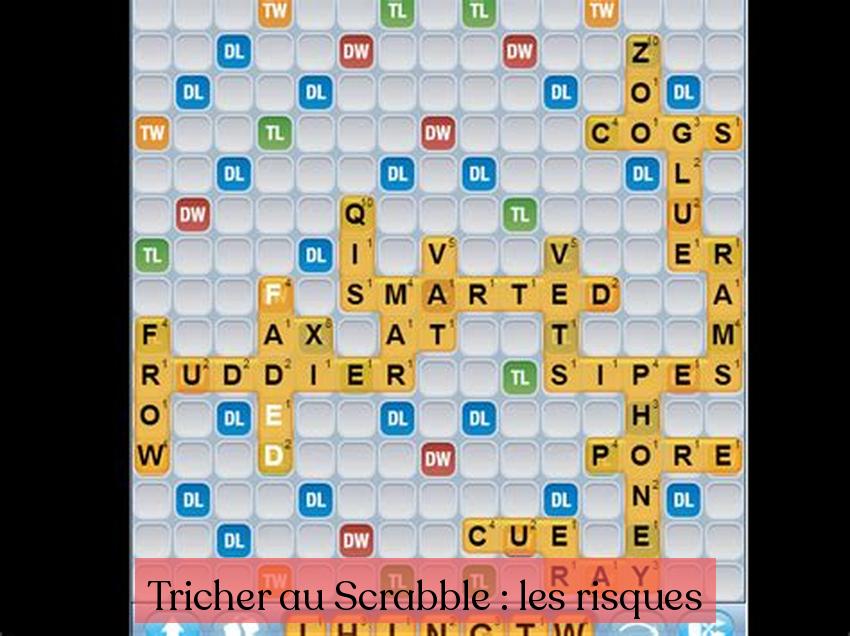 Trișarea la Scrabble: riscurile