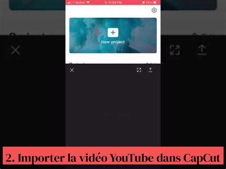 2. Importer la vidéo YouTube dans CapCut