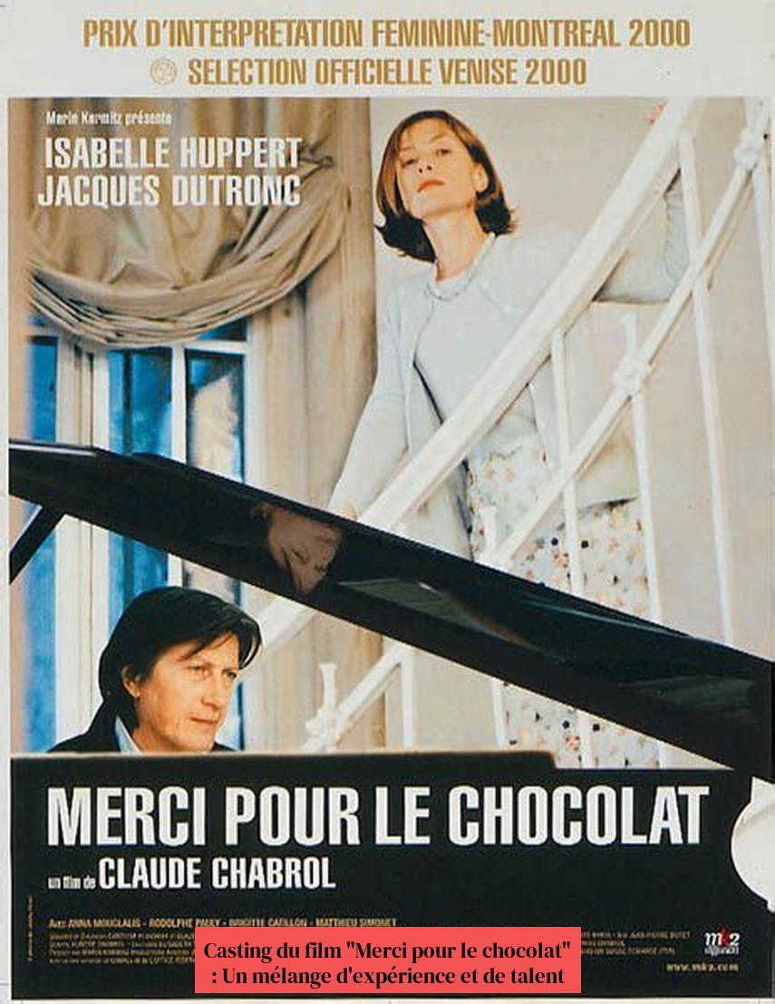 Casting du film "Merci pour le chocolat" : Un mélange d'expérience et de talent