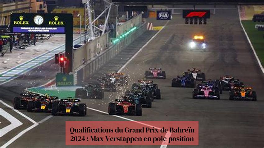  Qualifications du Grand Prix de Bahreïn 2024 : Max Verstappen en pole position 