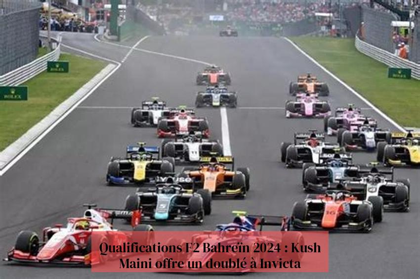 Qualifications F2 Bahreïn 2024 : Kush Maini offre un doublé à Invicta