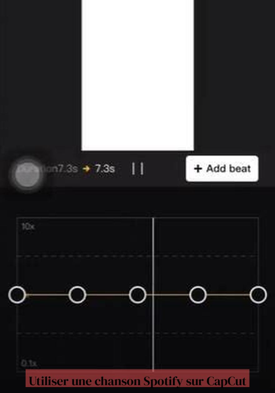 Utiliser une chanson Spotify sur CapCut