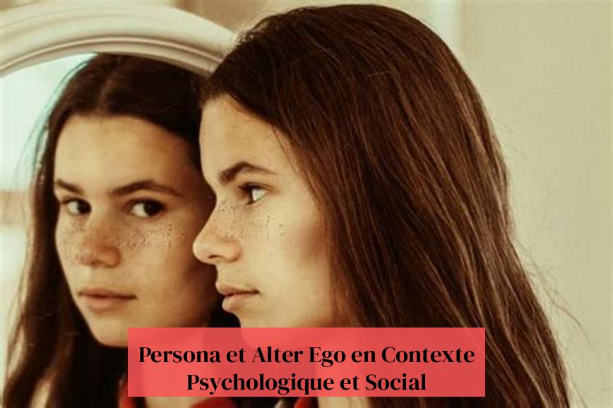 Persona et Alter Ego en Contexte Psychologique et Social