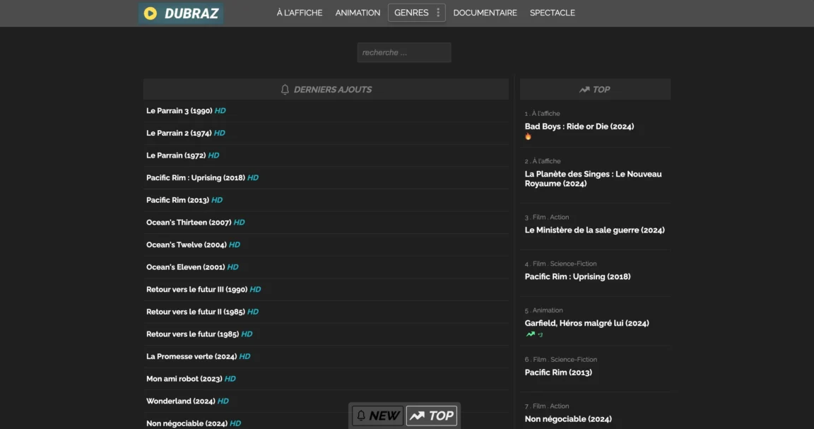 Streaming : Voici la nouvelle adresse de Dubraz