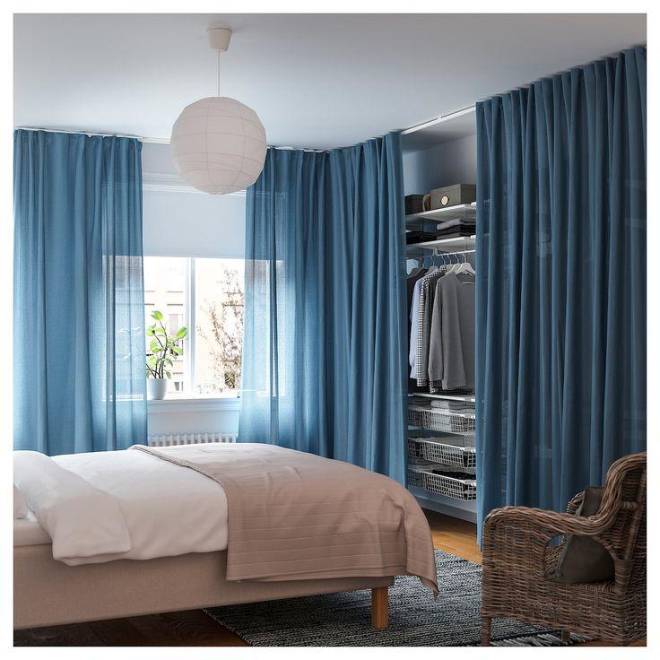 Create a cozy canopy or place the track with corner connector close to a window to block all light for a good night’s sleep. VIDGA curtain rail system gives you more flexibility and less complexity.