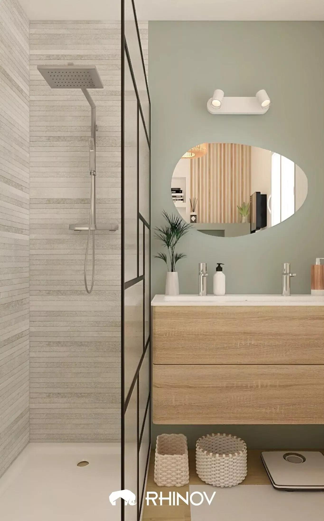 Apprenez à décorer une petite salle de bain moderne grâce à 3 projets déco réalisés par nos décorateurs pour trouver l'aménagement idéal.