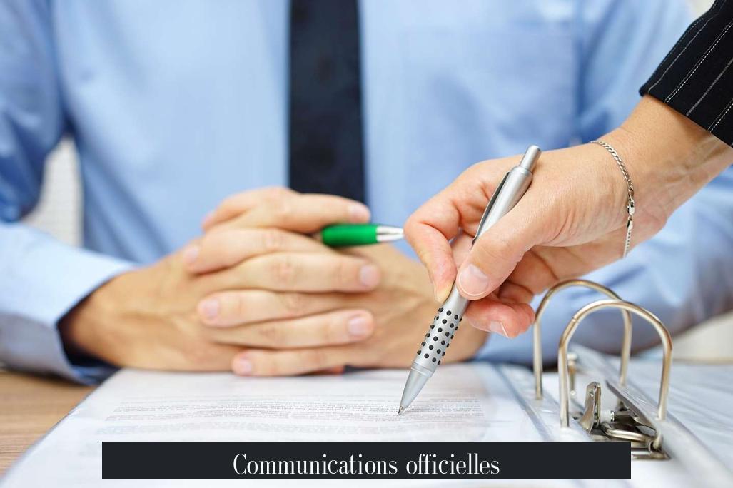 Communications officielles